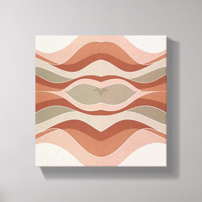 Lienzo SmileGeometric Wave Wall Art - Canvas escandinavas (Anverso)