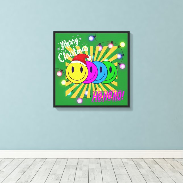 Lienzo Smiley face ポップなクリスマス♡ (Insitu (piso de madera))