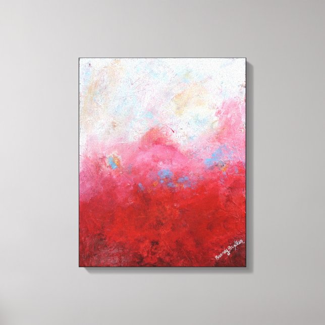 Lienzo Smokey Crimson (Anverso)
