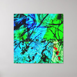 Lienzo Smooth blue abstract Stretched Canvas Print,Calm 