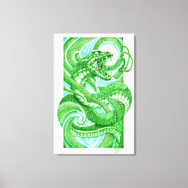 Lienzo Snake Dotwork Hebi