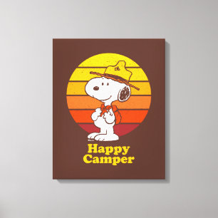 Lienzo Snoopy   Beagle Scout - Camper feliz