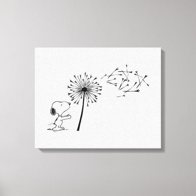Lienzo Snoopy con Dandelion (Anverso)