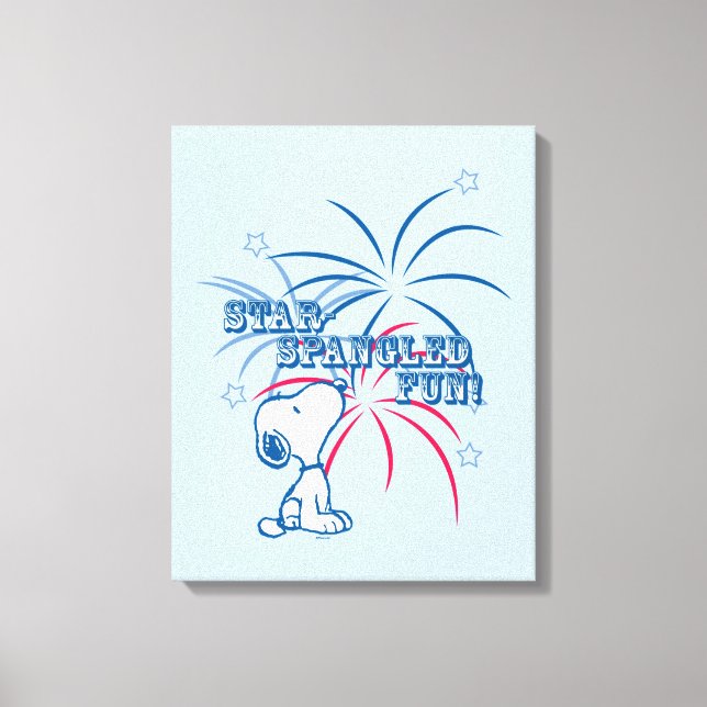 Lienzo Snoopy Star Spangling Fun (Anverso)