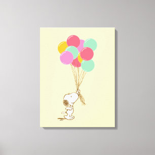 Lienzo Snoopy y los globos