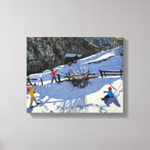 Lienzo Snowballers Zermatt