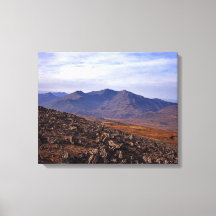 Snowden North Wales Poster postal Faux Canvas Pr