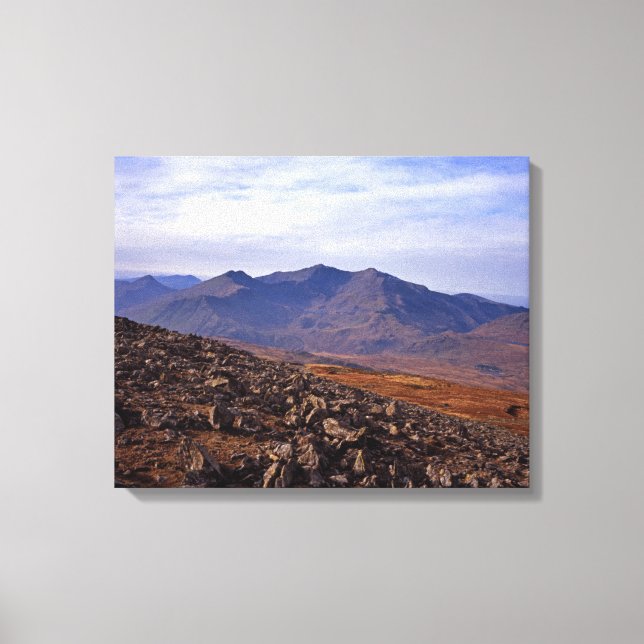 Lienzo Snowden North Wales Poster postal Faux Canvas Pr (Anverso)