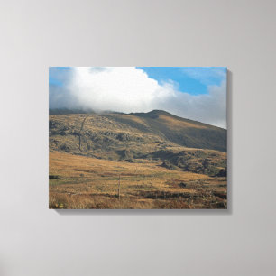 Lienzo Snowden North Wales Poster postal Faux Canvas Pr