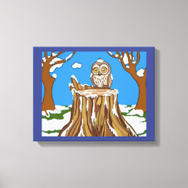 Lienzo Snowflake the Owl