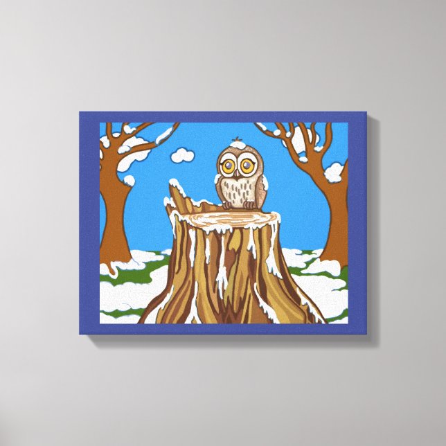 Lienzo Snowflake the Owl (Anverso)