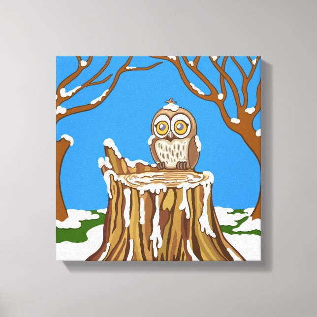 Lienzo Snowflake the Owl (Anverso)