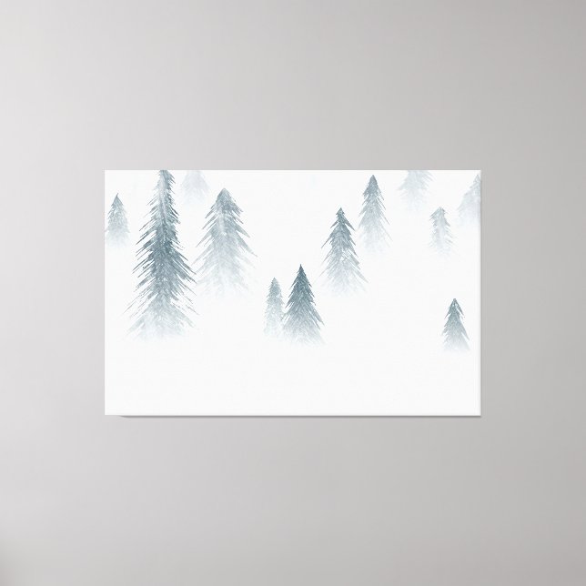 Lienzo Snowing Forest (Anverso)