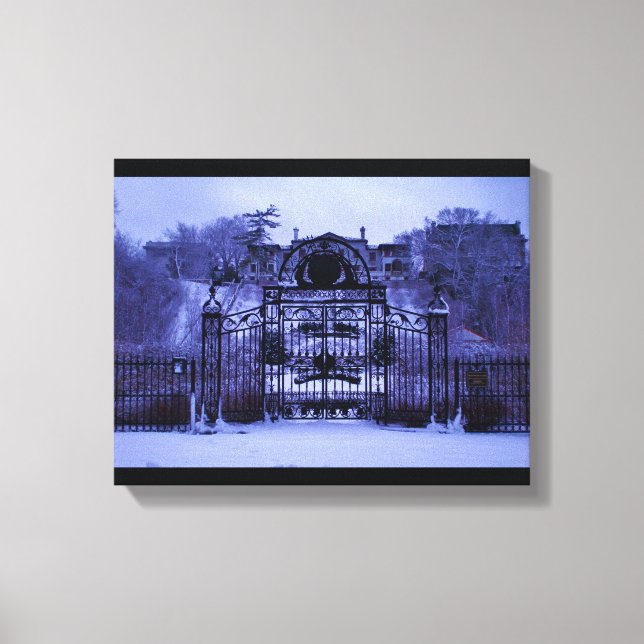Lienzo Snowley Winter Gate (Anverso)