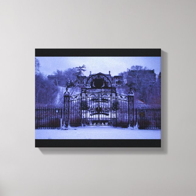 Lienzo Snowley Winter Gate (Anverso)