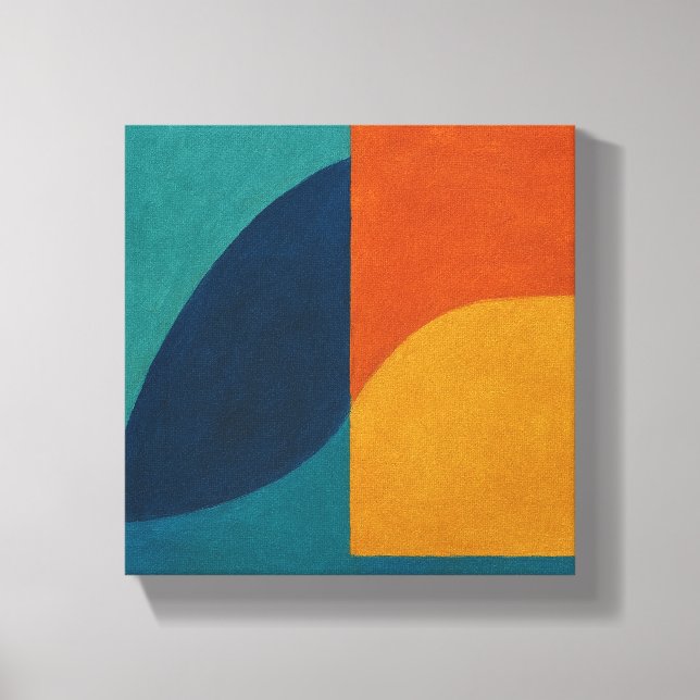 Lienzo "Snowmelt Resonance" Abstract (Anverso)