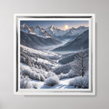 Snowy Mountain Valley al amanecer - Tranquilo invi