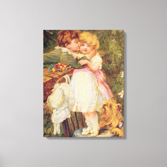 Lienzo Sobre el muro del jardín (Anverso)