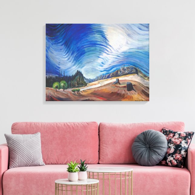 Lienzo Sobre la gravera | Emily Carr | (Insitu (Sala de estar))