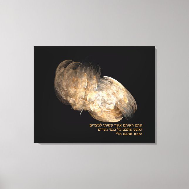 Lienzo Sobre las alas de Águila (Anverso)