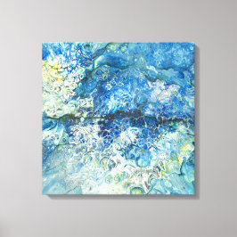 Lienzo Sobre las montañas sobre el fondo de lona marino