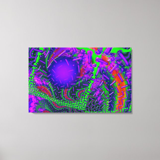 Lienzo Sobreunidad 3D Optics Fractal (Anverso)
