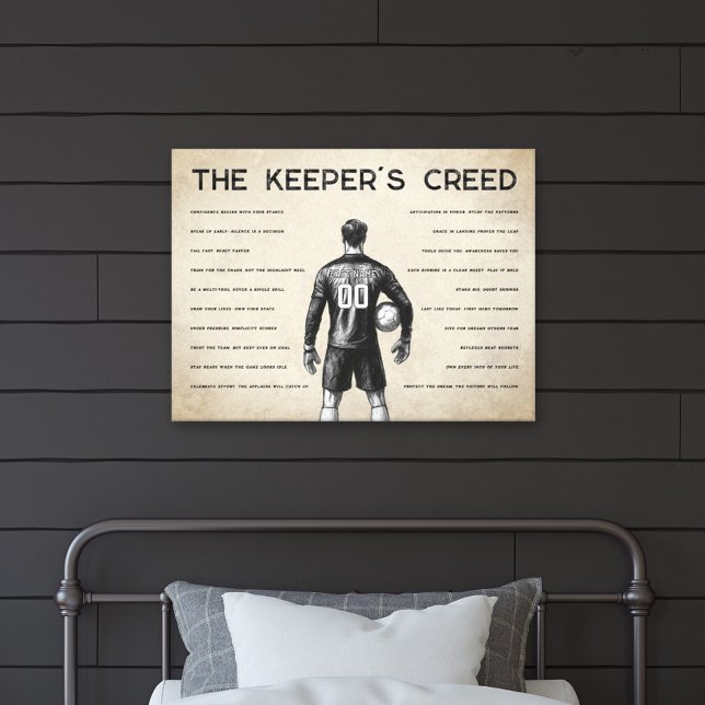 Lienzo Soccer Goalkeeper Personalized Keeper's Creed (Subido por el creador)