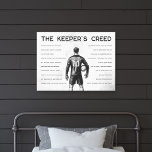 Lienzo Soccer Goalkeeper Personalized Keeper's Creed<br><div class="desc">Celebrate the spirit of the goalkeeper with this inspiring canvas wall art piece that embodies determination and skill. Perfect for soccer enthusiasts, this design showcases the unique mindset and resilience required on the field. Display it proudly to remind yourself of the dedication and bravery goalkeepers bring to every game. Order...</div>