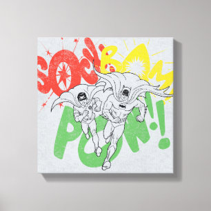 Lienzo SOCK BAM POW Batman y Robin