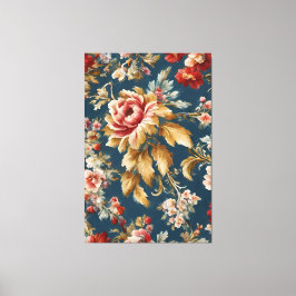 Lienzo Sofisticado diseño floral italiano hermoso
