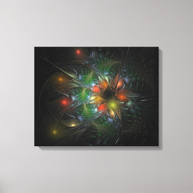 Lienzo Soft and tenderness fractal fantasy flowers (Anverso)