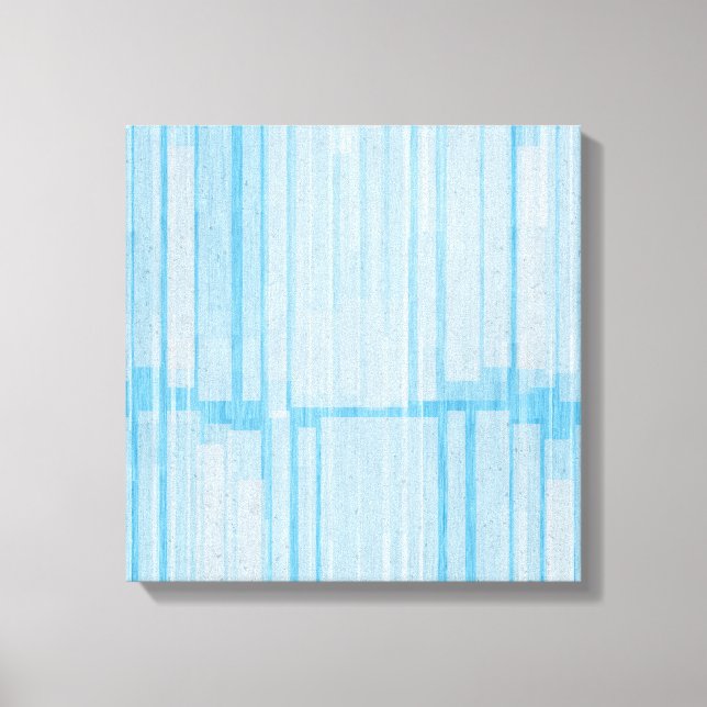 Lienzo Soft Blue Abstract Lines – Modern Minimalist  (Anverso)
