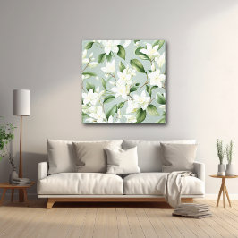 Lienzo Soft Jasmine Floral Elegance Accent