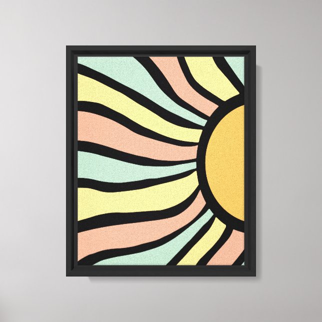 Lienzo Sol boho  (Anverso)