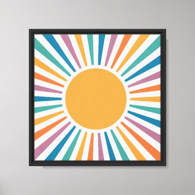 Lienzo Sol boho (Anverso)