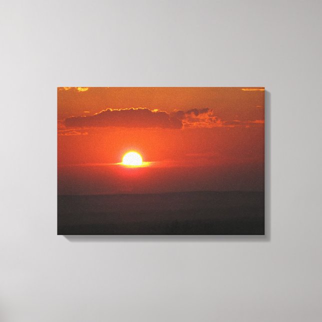 Lienzo Sol en las nubes tela envuelta (Anverso)