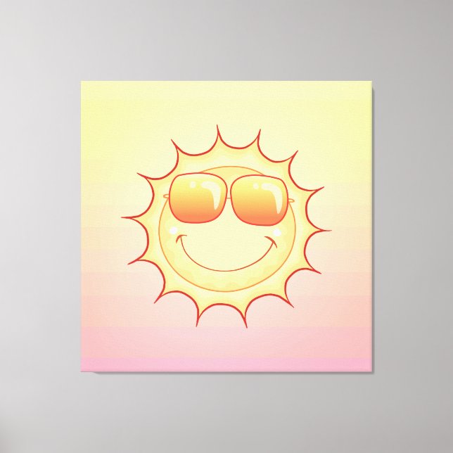 Lienzo Sol sonriente (Anverso)