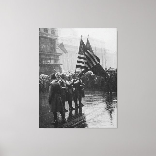 Lienzo Soldados búfalos 367ª infantería afroamericana (Anverso)