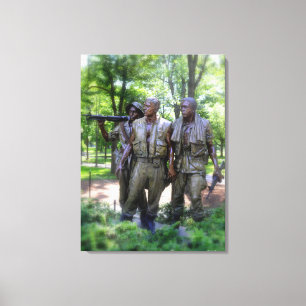 Lienzo Soldados conmemorativos de veteranos de Vietnam