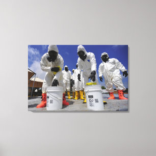 Lienzo Soldados de los E.E.U.U. del 457o batallón quími