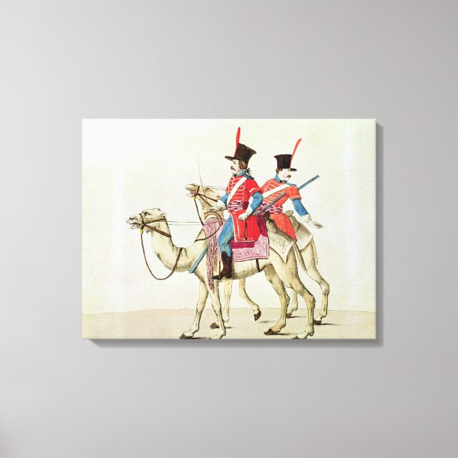 Lienzo Soldados del Regimiento de Dromedary, 1839 (Anverso)