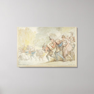 Lienzo Soldados el de marzo de 1805 (pluma y tinta y