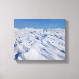 Lienzo Soledad nórdica dunas de nieve de invierno