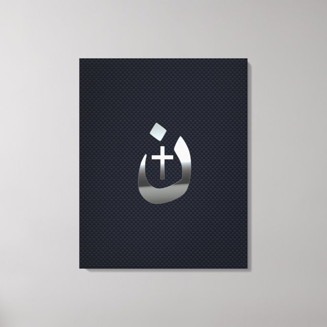 Lienzo Solidaridad con los nazareses cristianos sobre el  (Anverso)