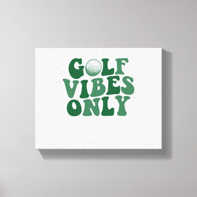 Lienzo Sólo Golf Vibes, Golf Lover (Anverso)