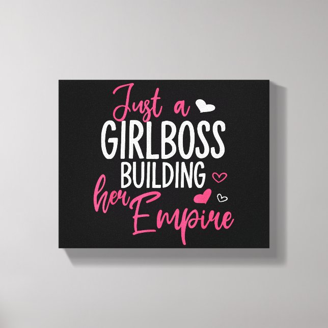 Lienzo Sólo un jefe chica construyendo su imperio mujeres (Anverso)