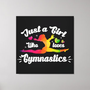Lienzo Sólo una chica que ama la gimnasia