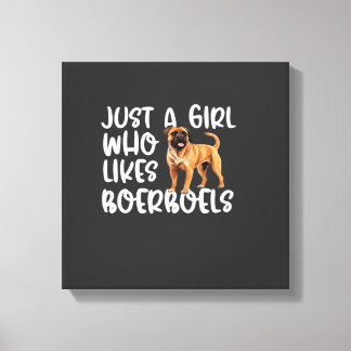Lienzo Solo Una Chica Que Le Gustan Boerboels Camiseta Cl