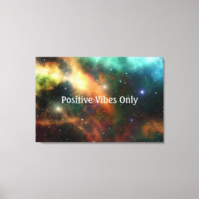 Lienzo Sólo vibraciones positivas (Anverso)