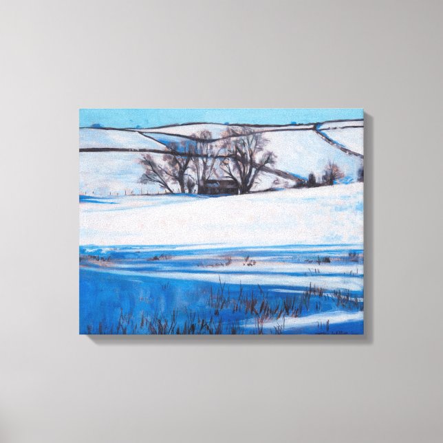 Lienzo Sombras de nieve 2010 (Anverso)